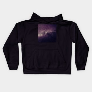 Purple Galaxy - Horizontal Kids Hoodie